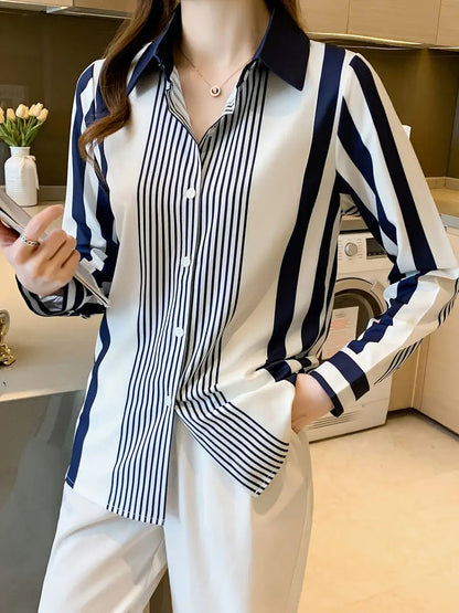 Nautical Stripes Panel Shirt