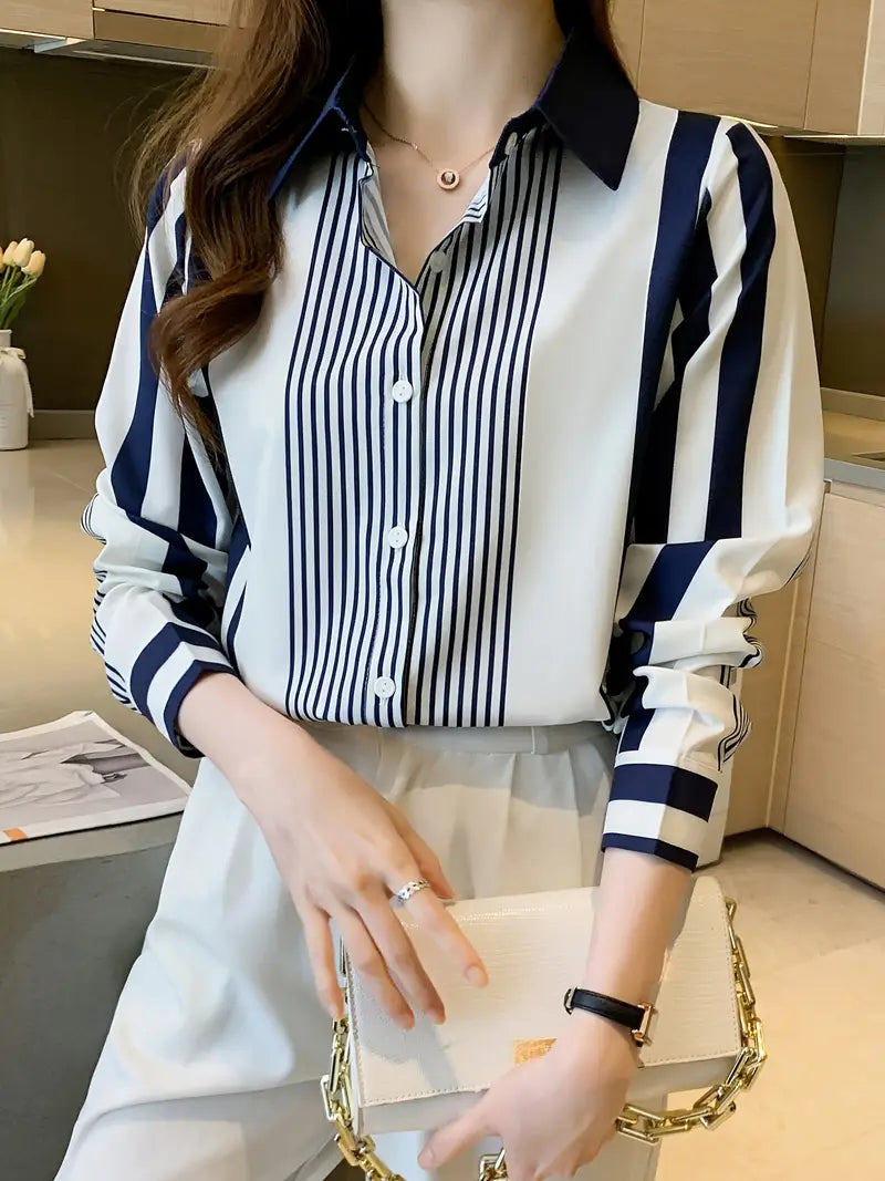 Nautical Stripes Panel Shirt