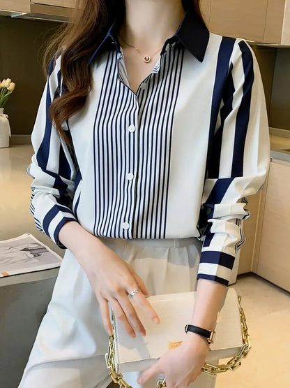 Nautical Stripes Panel Shirt