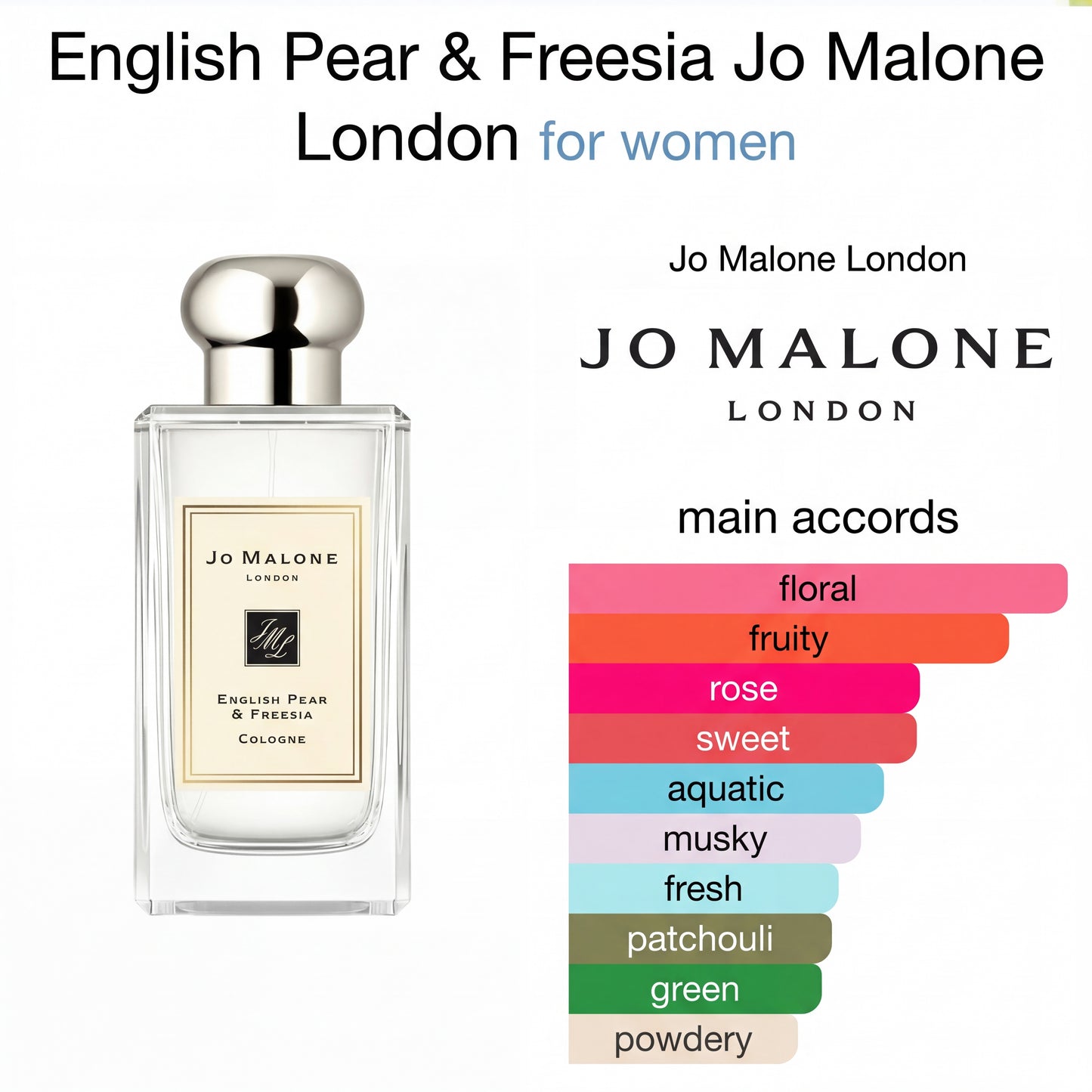 Jo M*lone English p*er and fre*ia Cologne
