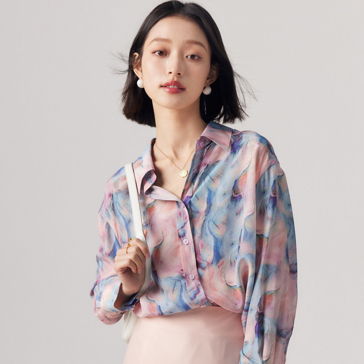 Dreamy Strokes Print Shirt