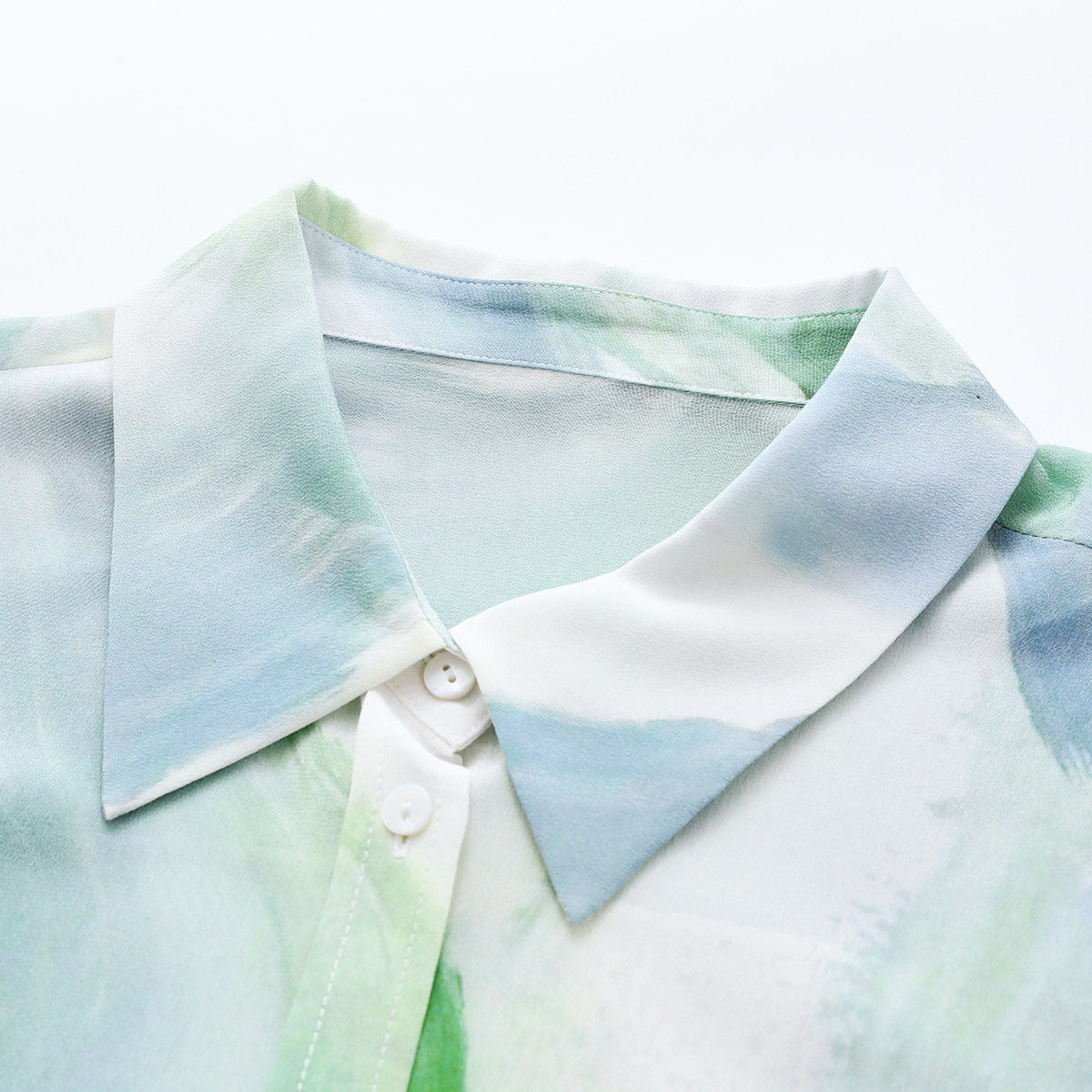 Ocean Breeze Abstract Print Shirt