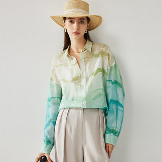 Coastal Canvas Watercolor Shirt