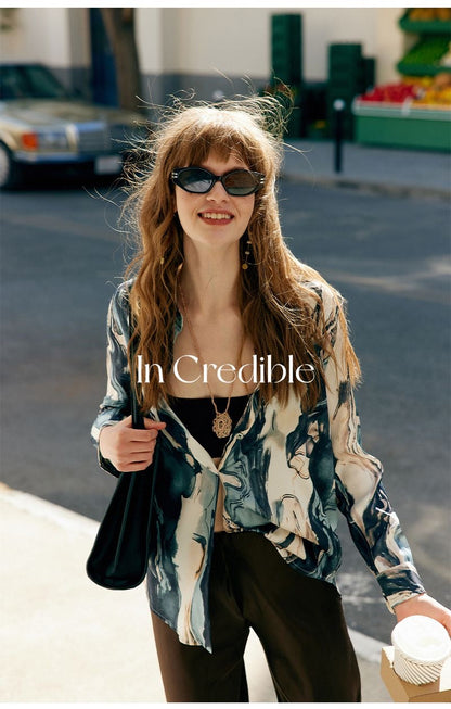 Midnight Marble Luxe Shirt