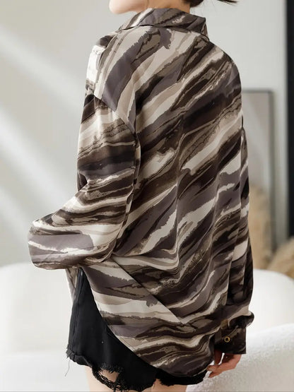Urban Chic Striped Satin Shirt